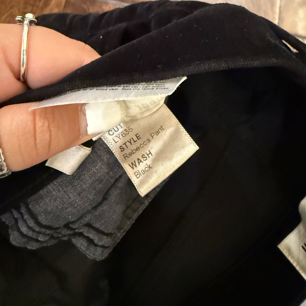 Reformation Rebecca Pant Black Velvet High Rise Skinny Jeans size 27 - Picture 6 of 8